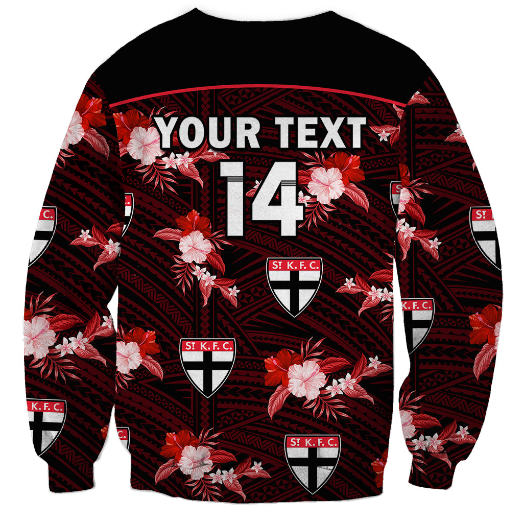 custom-text-and-number-st-kilda-football-sweatshirt-saints-polynesian-tribal-mix-tropical-hawaiian-style