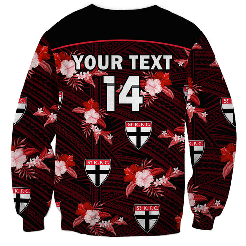 custom-text-and-number-st-kilda-football-sweatshirt-saints-polynesian-tribal-mix-tropical-hawaiian-style