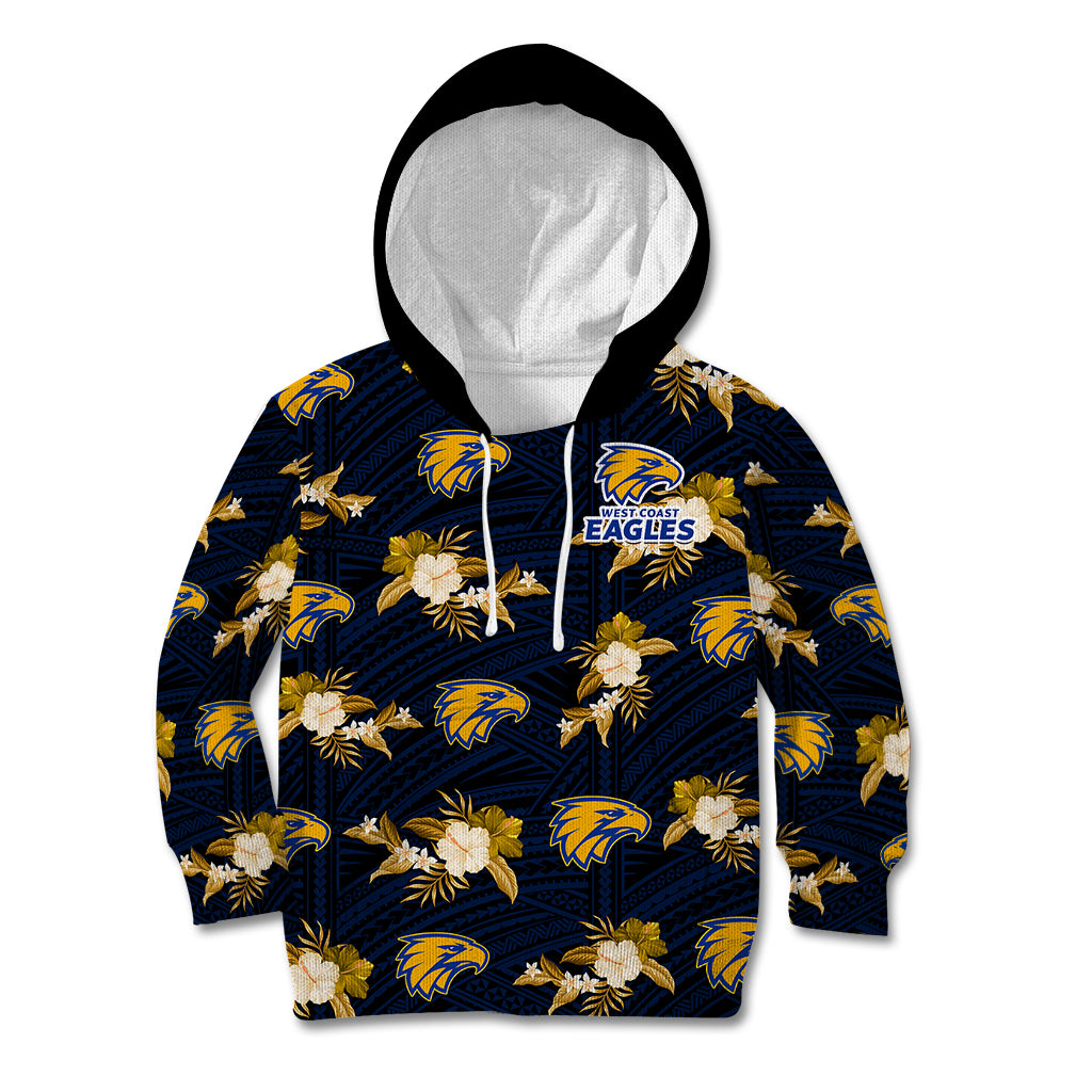 custom-text-and-number-eagles-football-kid-hoodie-west-coast-polynesian-tribal-mix-tropical-hawaiian-style