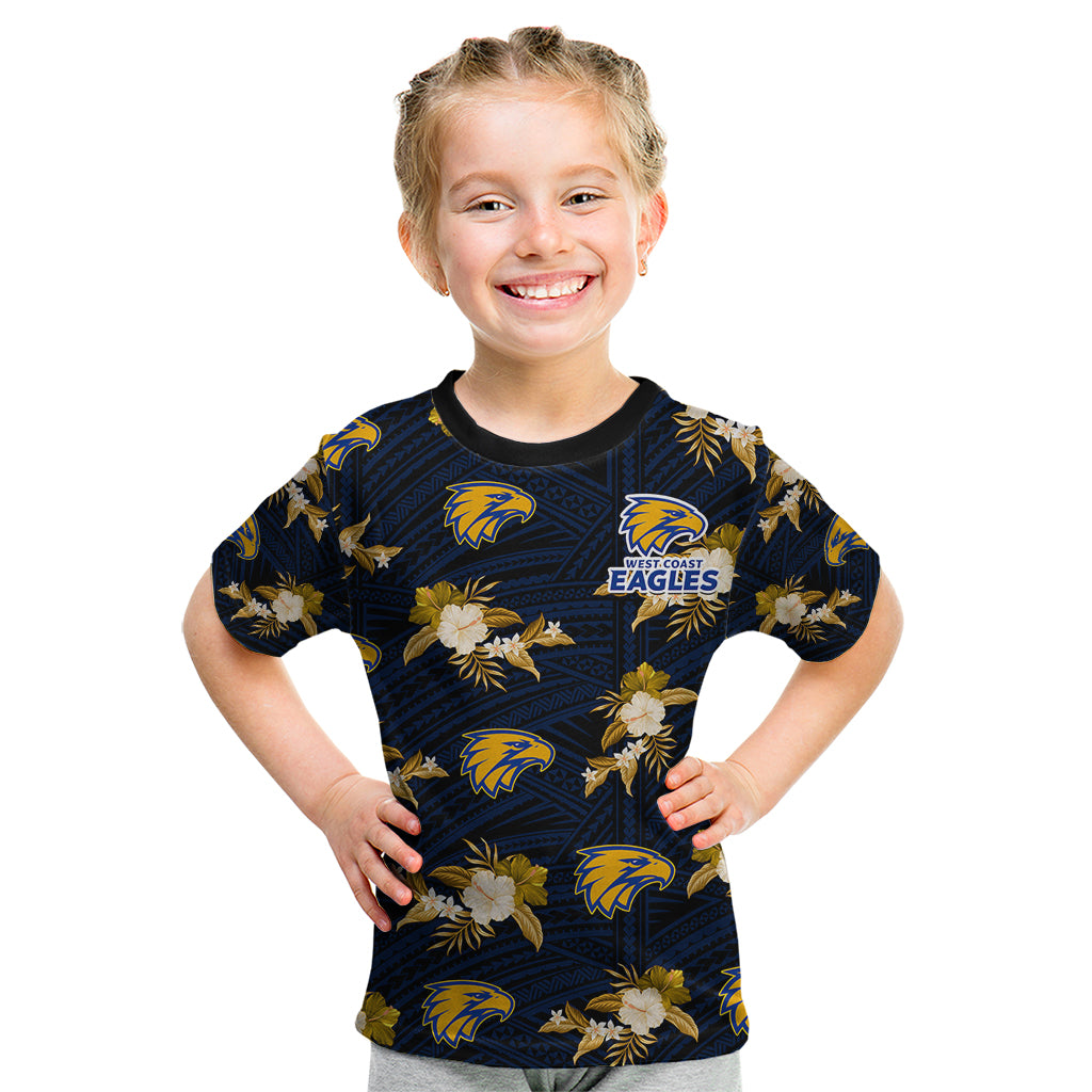 custom-text-and-number-eagles-football-kid-t-shirt-west-coast-polynesian-tribal-mix-tropical-hawaiian-style