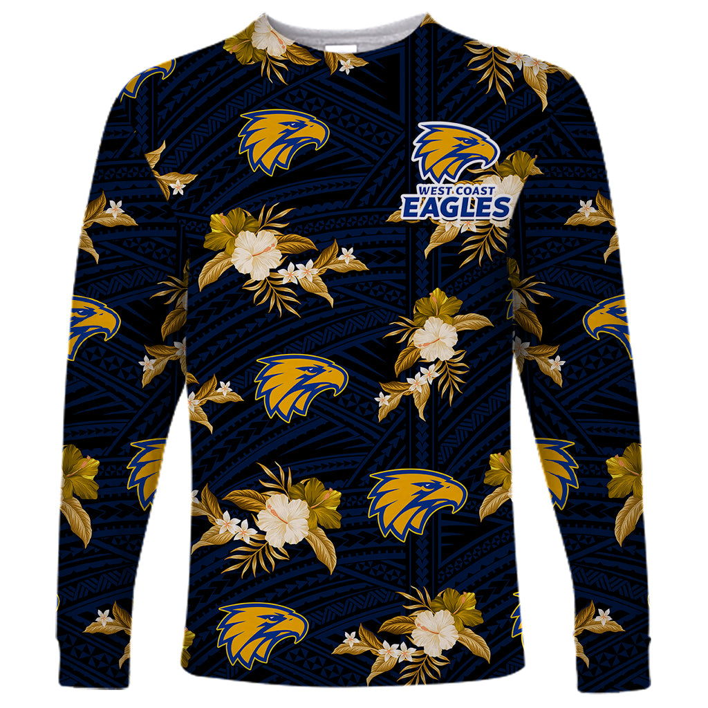 custom-text-and-number-eagles-football-long-sleeve-shirt-west-coast-polynesian-tribal-mix-tropical-hawaiian-style