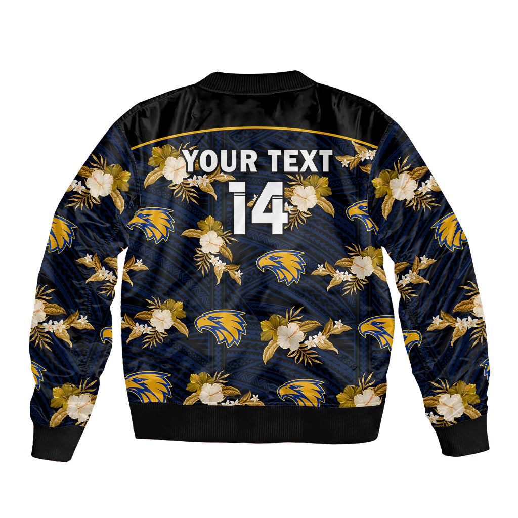 custom-text-and-number-eagles-football-sleeve-zip-bomber-jacket-west-coast-polynesian-tribal-mix-tropical-hawaiian-style