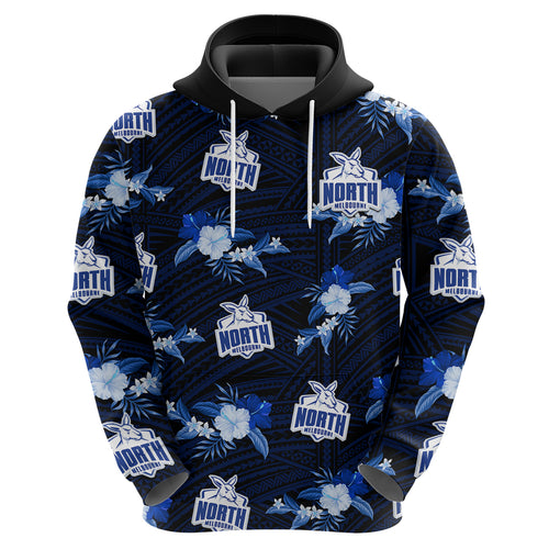 custom-text-and-number-north-melbourne-football-hoodie-kangaroos-polynesian-tribal-mix-tropical-hawaiian-style
