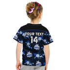 custom-text-and-number-north-melbourne-football-kid-t-shirt-kangaroos-polynesian-tribal-mix-tropical-hawaiian-style