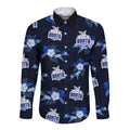 custom-text-and-number-north-melbourne-football-long-sleeve-button-shirt-kangaroos-polynesian-tribal-mix-tropical-hawaiian-style