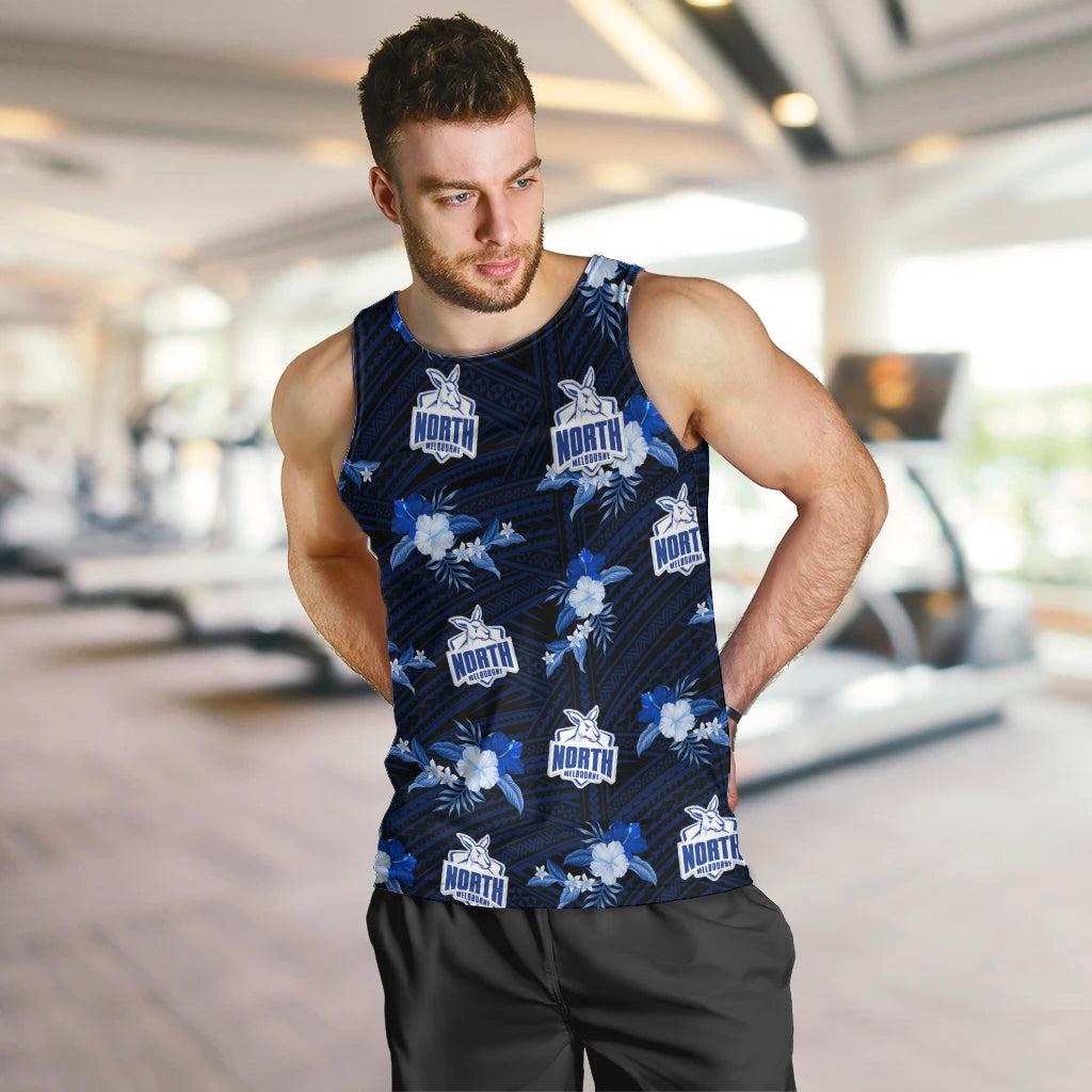 custom-text-and-number-north-melbourne-football-men-tank-top-kangaroos-polynesian-tribal-mix-tropical-hawaiian-style