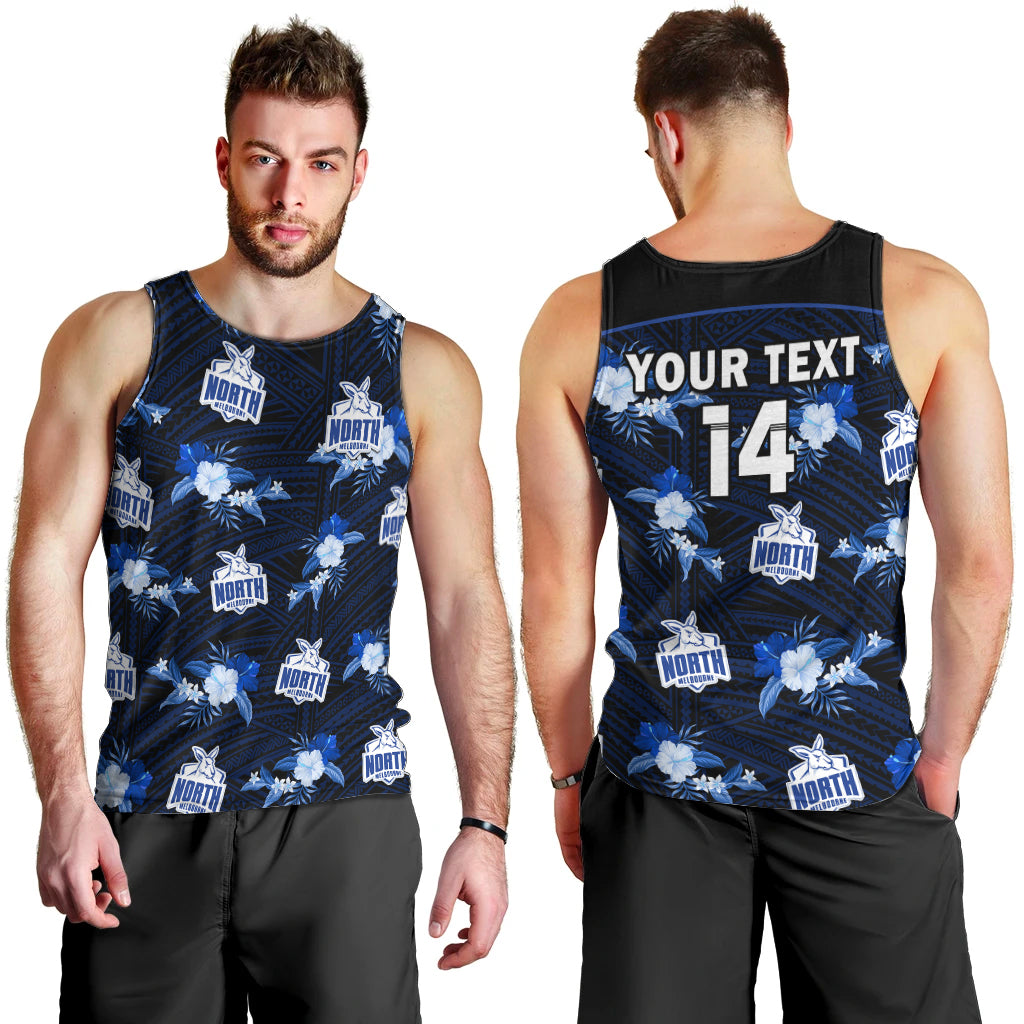 custom-text-and-number-north-melbourne-football-men-tank-top-kangaroos-polynesian-tribal-mix-tropical-hawaiian-style