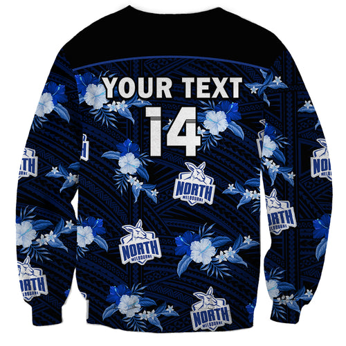 custom-text-and-number-north-melbourne-football-sweatshirt-kangaroos-polynesian-tribal-mix-tropical-hawaiian-style