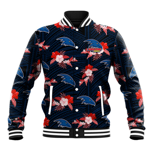 custom-text-and-number-adelaide-crows-football-baseball-jacket-polynesian-tribal-mix-tropical-hawaiian-style