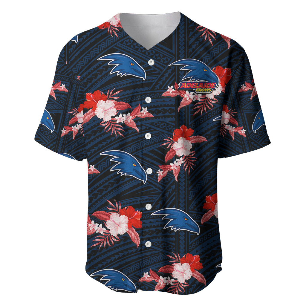 custom-text-and-number-adelaide-crows-football-baseball-jersey-polynesian-tribal-mix-tropical-hawaiian-style