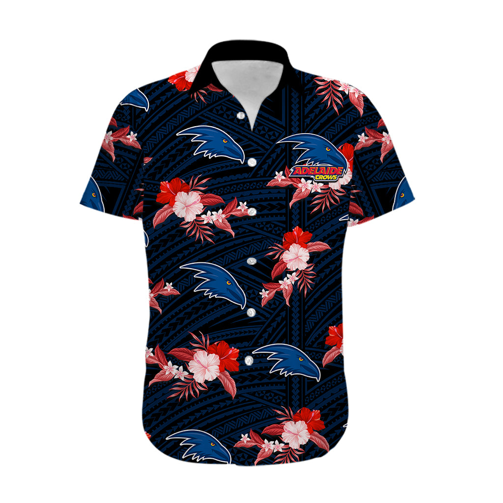 custom-text-and-number-adelaide-crows-football-hawaiian-shirt-polynesian-tribal-mix-tropical-hawaiian-style