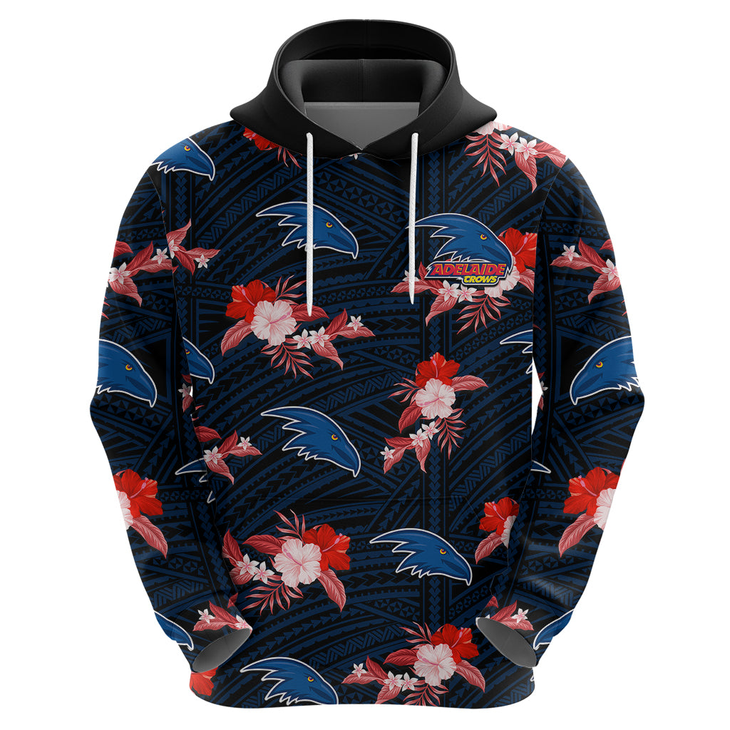 custom-text-and-number-adelaide-crows-football-hoodie-polynesian-tribal-mix-tropical-hawaiian-style