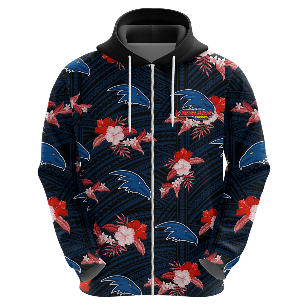 custom-text-and-number-adelaide-crows-football-hoodie-polynesian-tribal-mix-tropical-hawaiian-style