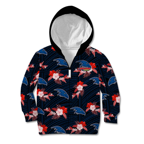 custom-text-and-number-adelaide-crows-football-kid-hoodie-polynesian-tribal-mix-tropical-hawaiian-style