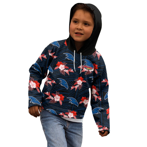 custom-text-and-number-adelaide-crows-football-kid-hoodie-polynesian-tribal-mix-tropical-hawaiian-style