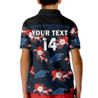 custom-text-and-number-adelaide-crows-football-kid-polo-shirt-polynesian-tribal-mix-tropical-hawaiian-style
