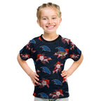custom-text-and-number-adelaide-crows-football-kid-t-shirt-polynesian-tribal-mix-tropical-hawaiian-style