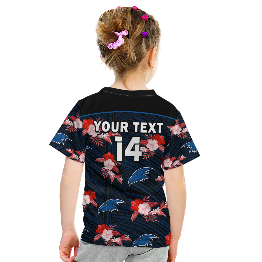 custom-text-and-number-adelaide-crows-football-kid-t-shirt-polynesian-tribal-mix-tropical-hawaiian-style