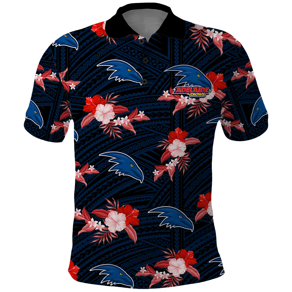 custom-text-and-number-adelaide-crows-football-polo-shirt-polynesian-tribal-mix-tropical-hawaiian-style