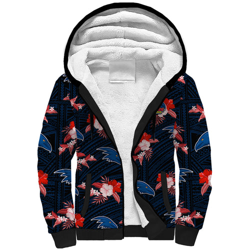 custom-text-and-number-adelaide-crows-football-sherpa-hoodie-polynesian-tribal-mix-tropical-hawaiian-style