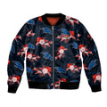 custom-text-and-number-adelaide-crows-football-sleeve-zip-bomber-jacket-polynesian-tribal-mix-tropical-hawaiian-style