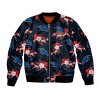 custom-text-and-number-adelaide-crows-football-sleeve-zip-bomber-jacket-polynesian-tribal-mix-tropical-hawaiian-style