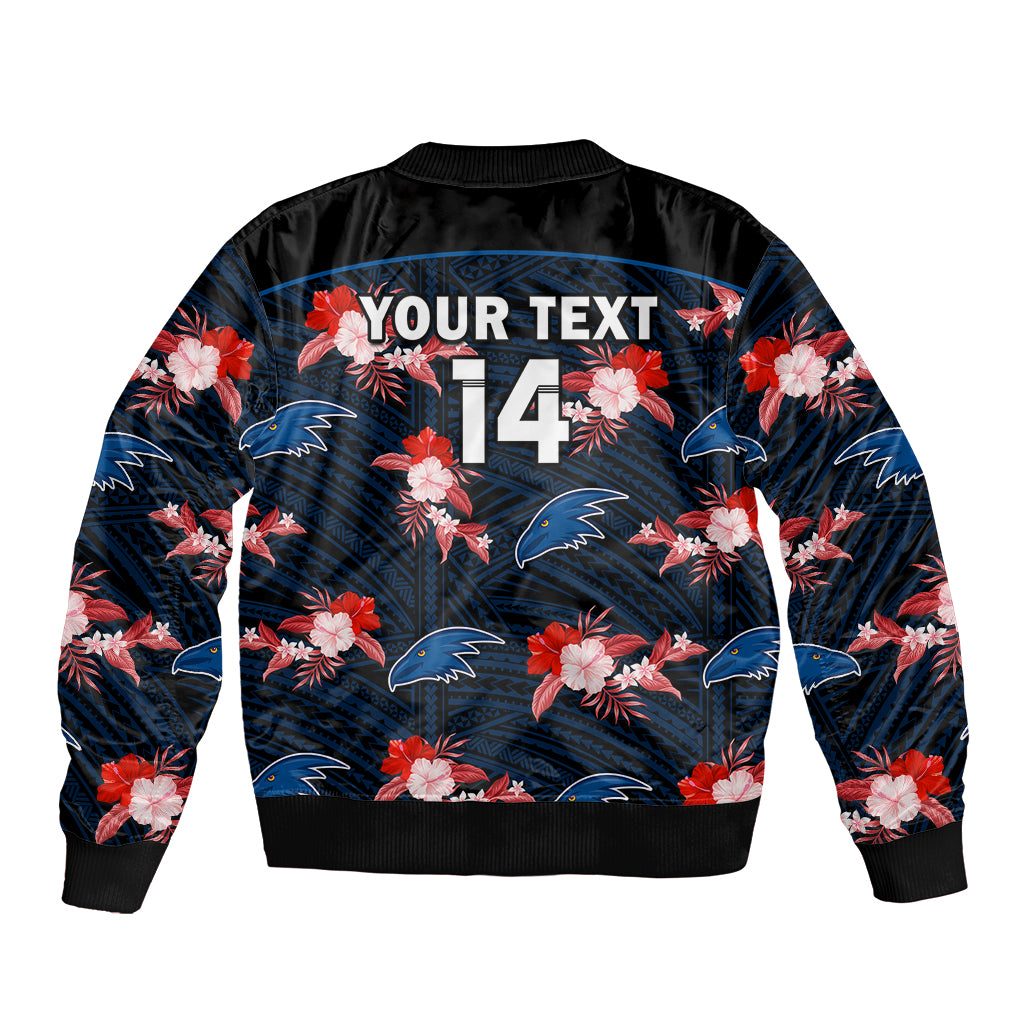 custom-text-and-number-adelaide-crows-football-sleeve-zip-bomber-jacket-polynesian-tribal-mix-tropical-hawaiian-style