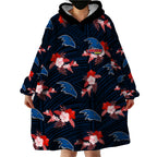 custom-text-and-number-adelaide-crows-football-wearable-blanket-hoodie-polynesian-tribal-mix-tropical-hawaiian-style