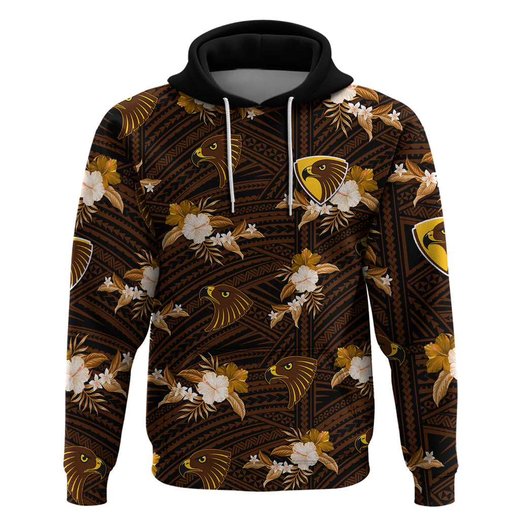 custom-text-and-number-hawthorn-football-hoodie-hawks-polynesian-tribal-mix-tropical-hawaiian-style