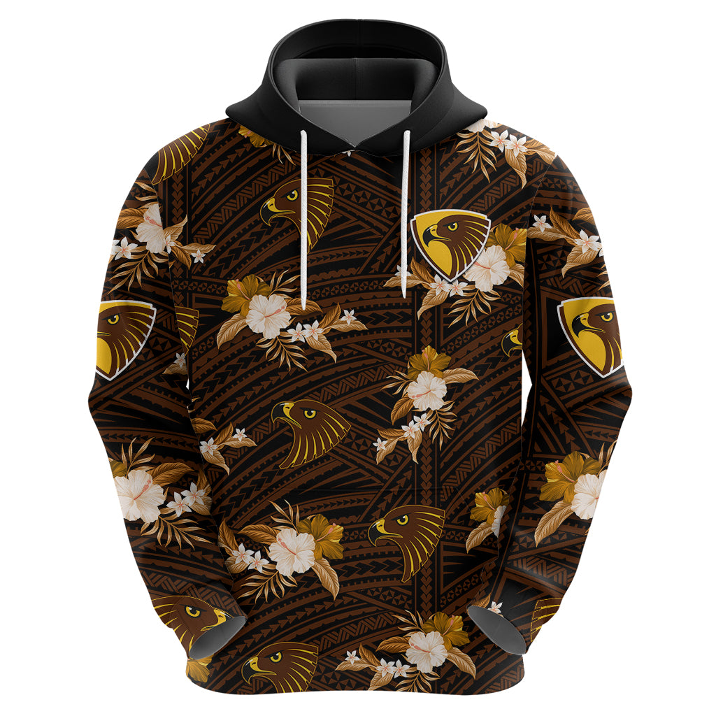 custom-text-and-number-hawthorn-football-hoodie-hawks-polynesian-tribal-mix-tropical-hawaiian-style