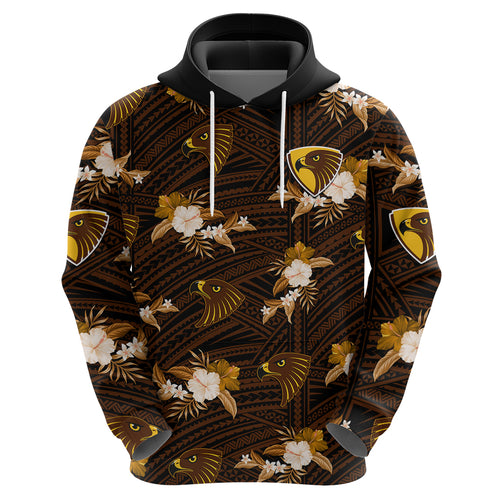 custom-text-and-number-hawthorn-football-hoodie-hawks-polynesian-tribal-mix-tropical-hawaiian-style