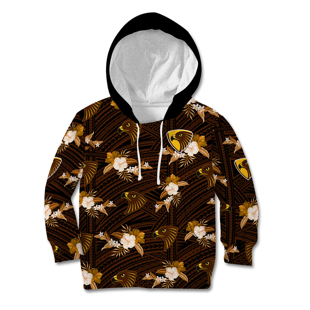 custom-text-and-number-hawthorn-football-kid-hoodie-hawks-polynesian-tribal-mix-tropical-hawaiian-style