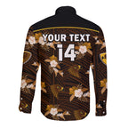 custom-text-and-number-hawthorn-football-long-sleeve-button-shirt-hawks-polynesian-tribal-mix-tropical-hawaiian-style