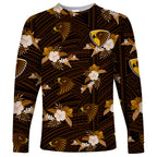custom-text-and-number-hawthorn-football-long-sleeve-shirt-hawks-polynesian-tribal-mix-tropical-hawaiian-style