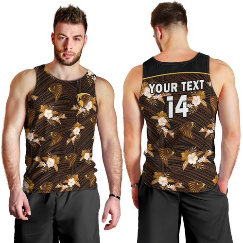 custom-text-and-number-hawthorn-football-men-tank-top-hawks-polynesian-tribal-mix-tropical-hawaiian-style