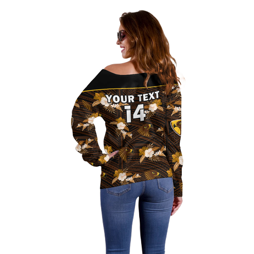 custom-text-and-number-hawthorn-football-off-shoulder-sweater-hawks-polynesian-tribal-mix-tropical-hawaiian-style