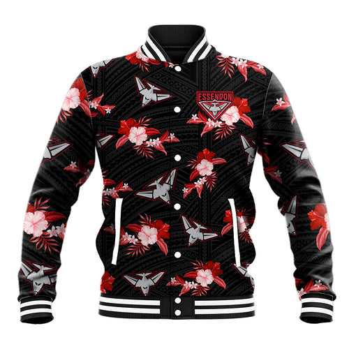 custom-text-and-number-essendon-football-baseball-jacket-bombers-polynesian-tribal-mix-tropical-hawaiian-style