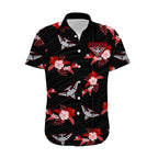 custom-text-and-number-essendon-football-hawaiian-shirt-bombers-polynesian-tribal-mix-tropical-hawaiian-style