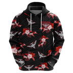 custom-text-and-number-essendon-football-hoodie-bombers-polynesian-tribal-mix-tropical-hawaiian-style