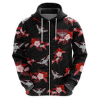 custom-text-and-number-essendon-football-hoodie-bombers-polynesian-tribal-mix-tropical-hawaiian-style