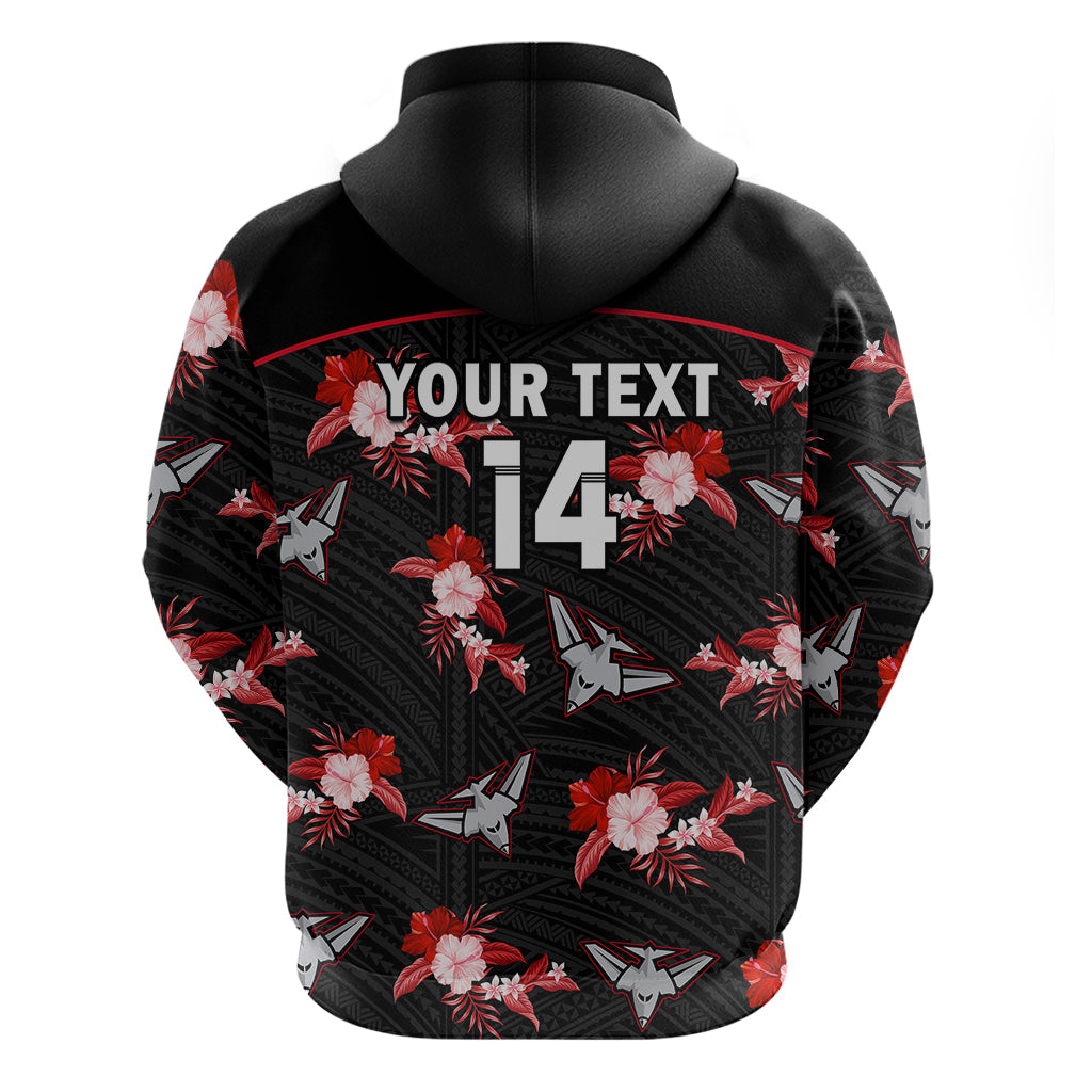 custom-text-and-number-essendon-football-hoodie-bombers-polynesian-tribal-mix-tropical-hawaiian-style