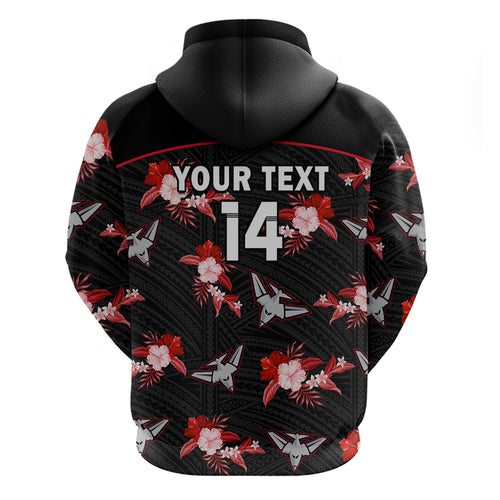 custom-text-and-number-essendon-football-hoodie-bombers-polynesian-tribal-mix-tropical-hawaiian-style