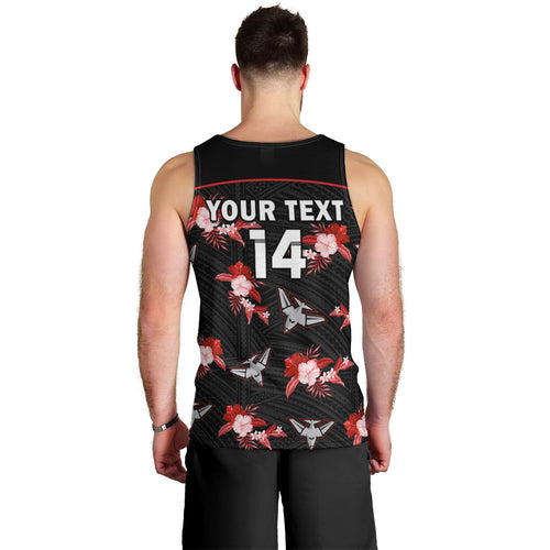 custom-text-and-number-essendon-football-men-tank-top-bombers-polynesian-tribal-mix-tropical-hawaiian-style