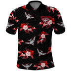 custom-text-and-number-essendon-football-polo-shirt-bombers-polynesian-tribal-mix-tropical-hawaiian-style