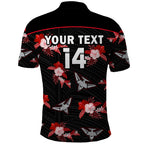 custom-text-and-number-essendon-football-polo-shirt-bombers-polynesian-tribal-mix-tropical-hawaiian-style