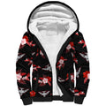 custom-text-and-number-essendon-football-sherpa-hoodie-bombers-polynesian-tribal-mix-tropical-hawaiian-style