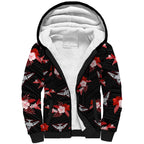 custom-text-and-number-essendon-football-sherpa-hoodie-bombers-polynesian-tribal-mix-tropical-hawaiian-style