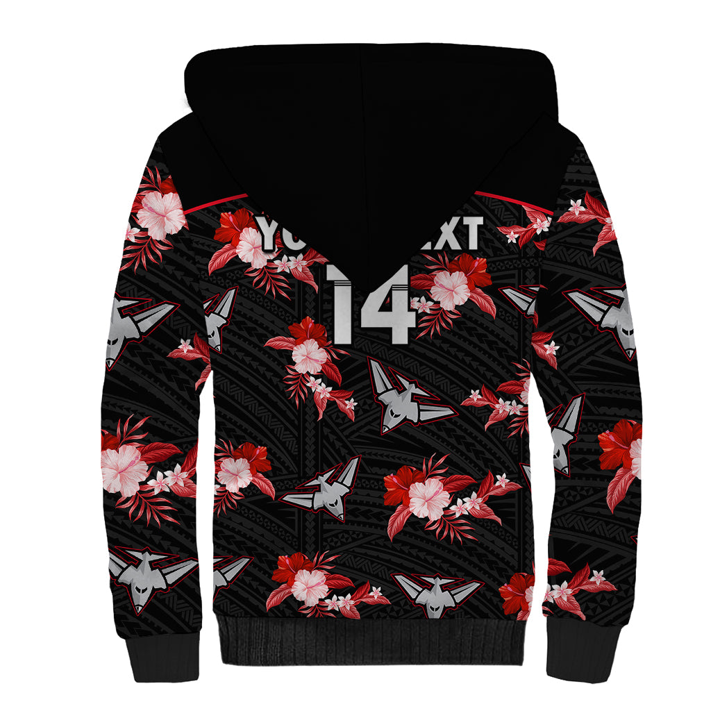 custom-text-and-number-essendon-football-sherpa-hoodie-bombers-polynesian-tribal-mix-tropical-hawaiian-style