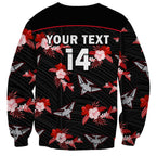 custom-text-and-number-essendon-football-sweatshirt-bombers-polynesian-tribal-mix-tropical-hawaiian-style