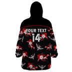 custom-text-and-number-essendon-football-wearable-blanket-hoodie-bombers-polynesian-tribal-mix-tropical-hawaiian-style
